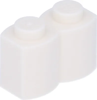 Produktbild von LEGO Pallisade Steine 1x2, Weiß, 10 Stück