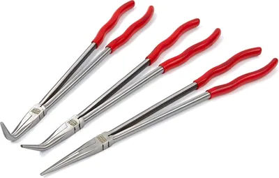 Immagine prodotto di Set di pinze a becchi extra lunghi 400 mm, 3 pezzi HBM
