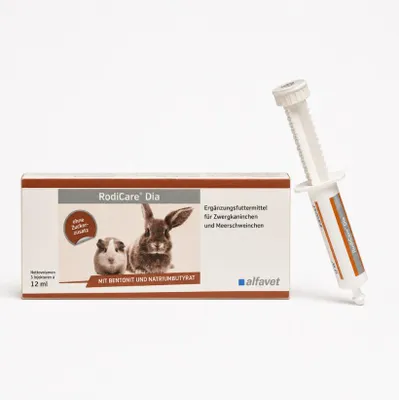 Imagen del producto de Rodicare Dia, pasta alimenticia ergonómica para cobayas y conejillos de Indias, 3 x 12 ml