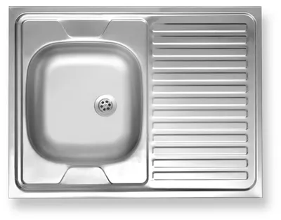 Produktbild von Spülbecken Novaservis DR60/80 60X80X15CM EDELSTAHL VOLLPLATTE+SIPHON DR60/80
