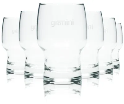 Produktbild von 6x Granini Glas 0,2l Becher Tumbler Gläser Saft Wasser Limo Geeicht Gastro Bar