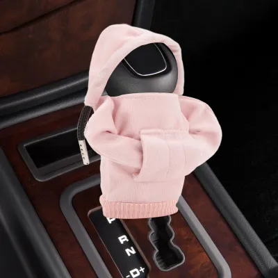 Produktbild von 4,7-Zoll-Schalthebelabdeckung Universal-Knopf Lustiger Pullover-Hoodie-Auto-Schaltknüppelschutz Dekoration Rosa