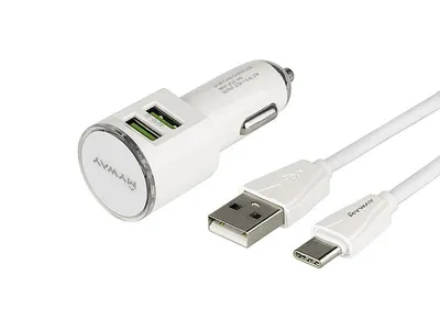 Immagine prodotto di Caricabatterie WAYME 12/24V 2x USB 3,4A + cavo con spina USB-C
