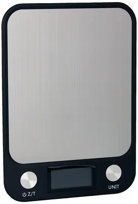 Digitale Küchenwaage Edelstahl 5 kg schwarz