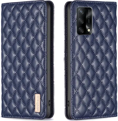 Produktbild von OPPO A74 4G Hülle, Elegant Bookstyle Flip Leder Kartenfächer Schutzhülle mit Ständer für OPPO A74 4G F19 4G Blau