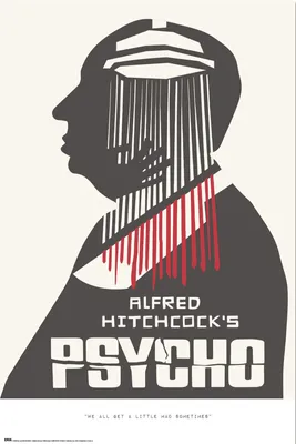 Image de Alfred Hitchcock - Psychose - Affiche 61 x 91,5 cm