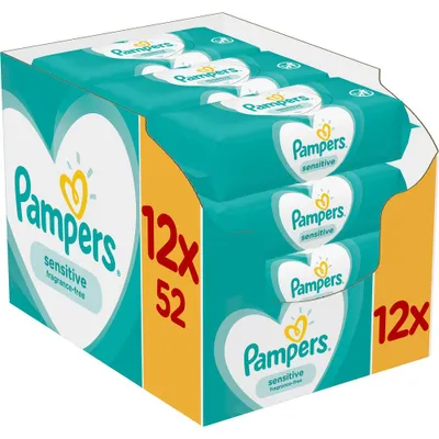 Productafbeelding van Pampers Babydoekjes sensitive navulling (624 stuks)