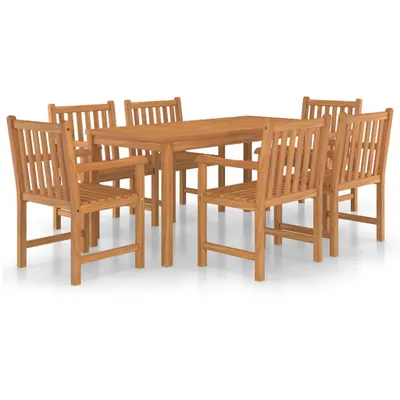 Obrázok produktu pre vidaXL 7-dielny záhradný jedálenský set 160 x 80 cm z masívneho teakového dreva