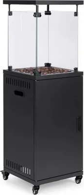 Obrázok produktu pre MultiGarden Terasový plynový ohřívač se skleněným krytem, 13 kW, černý
