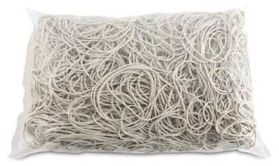 Productafbeelding van Gummibanden, kantoorartikelen, 70 mm, 1 kg, wit