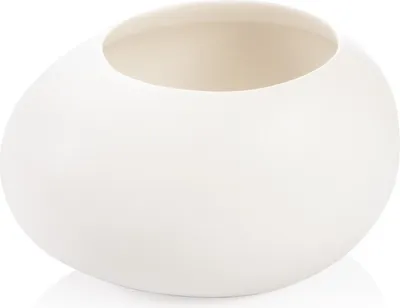 Produktbild von Kleiner Übertopf FANCY HOME Stones, weiß