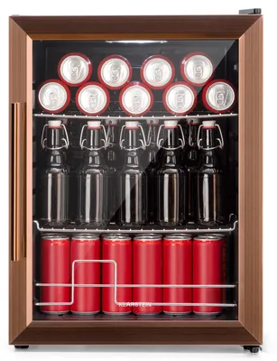 Obrázek produktu pro KlarsteinBeersafe XL, lednice, 60 litrů, 2 police, panoramatické skleněné dveře, nerezová ocel