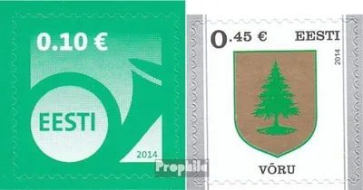 Produktbild von Briefmarken Estland 2014 Mi 784,787 (kompl.Ausg.) postfrisch Posthorn