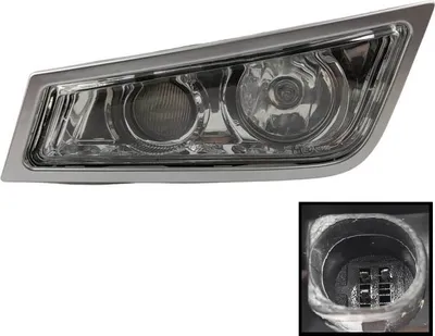 Produktbild von Nebelscheinwerfer mit Fernlicht links Volvo FH 3 13, FM 9/ 11/ 13, OE 21297914 21297918, 2008-2013, mit Rahmen