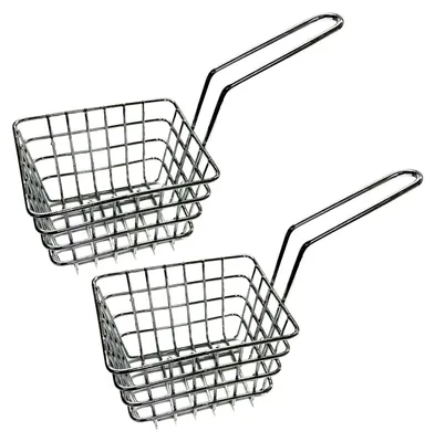 Produktbild von 2er Set Mini Frittierkorb | Partyschale | Pommes Frites Friteusenkorb | Korb