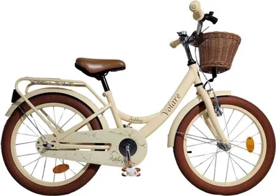 Produktbild von Volare Ashley Kinderfahrrad - Mädchen - 14 Zoll - Creme - Zwei Handbremsen