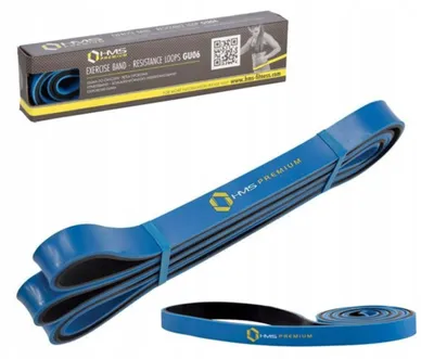 Produktbild von HMS GU06 Widerstandsband Blau für Fitness Training 13,5-27 kg