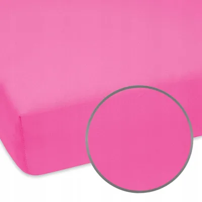 Produktbild von Designpremium Jersey Spannbettlaken Baumwolle Rosa 80x180 cm