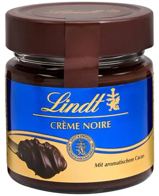 Image de Lindt Crème Noir Crème de cacao noir au chocolat corsé 220g