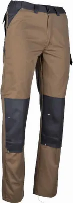 Image de Pantalon Forgeron multipoche Zéro métal LMA Châtaigne / Gris - T.44 - 1677 T44