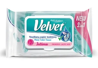 Obrázok produktu pre Toaletný papier Velvet Intima Moist, 48 kusov