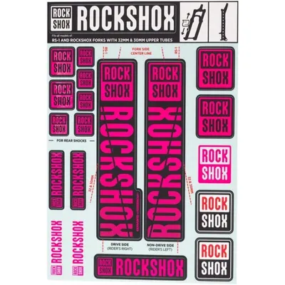 Produktbild von Rockshox Aufkleber Rosa Rosa One Size