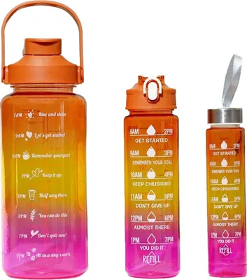 Zdjęcie produktu dla 3 w 1 Sportowa butelka na wodę Cold Driker Wielofunkcyjny plastikowy kubek