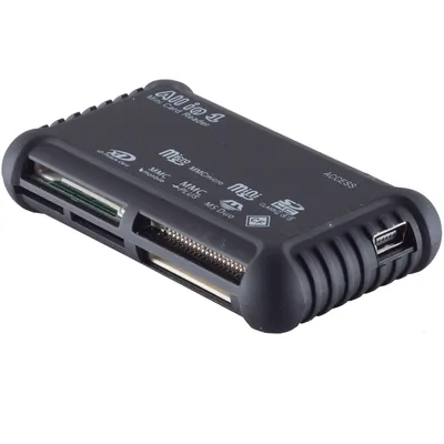 Produktbild von All in 1 Speicherkarten Lesegerät USB Extern SD Micro SD xD MMC CF MS