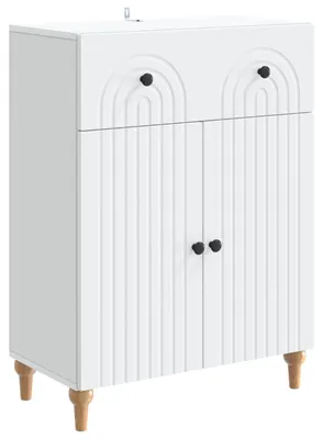 Produktbild von vidaXL Sideboard mit Schubladen Weiß 66 x 34,5 x 90 cm Holzwerkstoff
