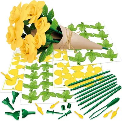 Produktbild von EDUCA 3D Puzzle Blumenkunst - Gelbe Rose