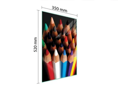 Image de Planche à découper en verre 35x52 couleur