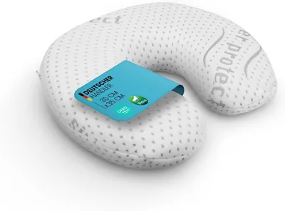 Produktbild von Nackenkissen aus Memory Foam (30cm x 35cm x Ø9cm) mit antimikrobiellem Silver Protect Bezug