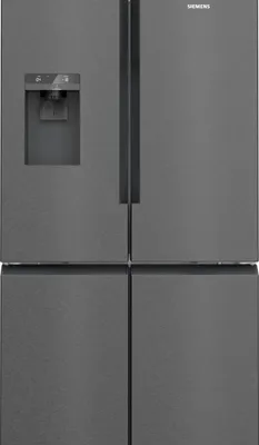 Produktbild von Siemens iQ500 KF96DAXEA, Freistehend, Amerikanische Tür, Schwarz, Edelstahl, 2 Tür(en), An Tür, 574 l
