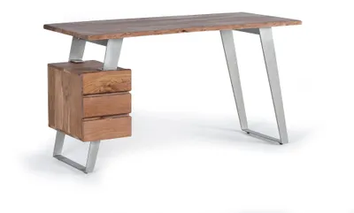 Image de Bureau moderne en bois d'acacia, 80 cm x 147 cm x 63 cm, Giner y Colomer