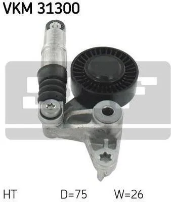 Produktbild von SKF Umlenkrolle für Keilrippenriemen für Audi A4 A5 A6 A8 Q5 Q7 VW Phaeton Touareg