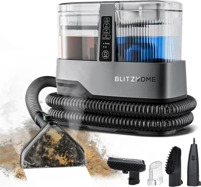 Obrázok produktu pre BlitzHome BH-C688C Parný čistič 1800 W so sacím výkonom 17 kPa, dvojitá nádržka na vodu 1100 / 1200 ml Čistič kobercov a čalúnenia