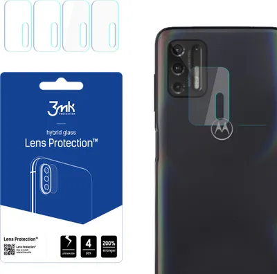 Produktbild von 3mk Hybridglas Lens Protection für Motorola Moto G Stylus 2021 Kamera Objektiv Kameralinse 0,16mm 6H (4 Stück)