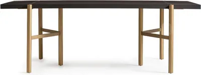 Produktbild von Esstisch Esszimmertisch Tisch Esszimmer Holz Braun Modern Gold Design