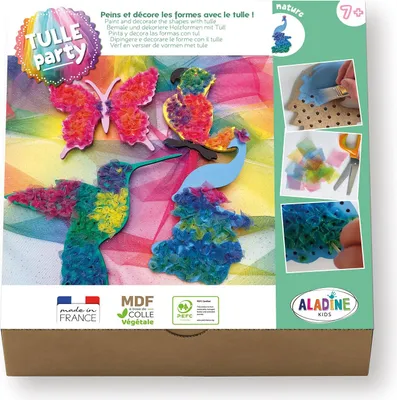 Image de Aladine créatif tulle kit de bricolage nature - jouets colorés pour enfants