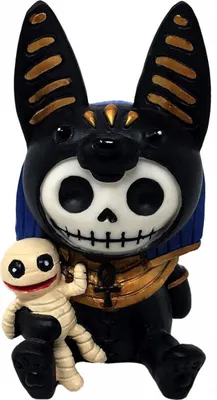 Produktbild von Kleine Anubis Furrybones Figur - die Geschenkidee für Gothic Fans