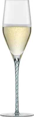 Obrázek produktu pro ZWIESEL GLAS 2 Stück handmade SEKT SPIRIT 7 MIT MOUSSIERPUNKT TANNENGRÜN 121619