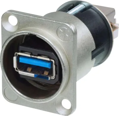 Obrázok produktu pre Neutrik NAUSB3-B, USB-A, USB-B, Čierna