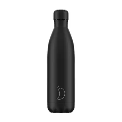 Produktbild von Chilly's Monochrome B750MOABL, 750 ml, Tägliche Nutzung, Schwarz, Edelstahl, 24 h, 12 h