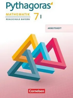 Zdjęcie produktu dla Pythagoras 7. Jahrgangsstufe (WPF I) - Realschule Bayern - Arbeitsheft mit eingelegten Lösungen