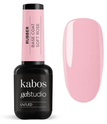Zdjęcie produktu dla Kabos Gelstudio Rubber Base Coat Podkład Soft Ros 10 ml
