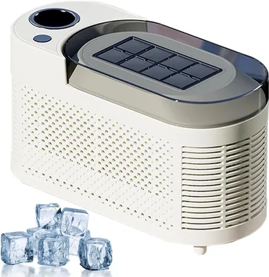 Produktbild von Mini-Eiswürfelbereiter für Zuhause/Auto – 8 Eiswürfel in 10 Minuten, leise, energieeffizient