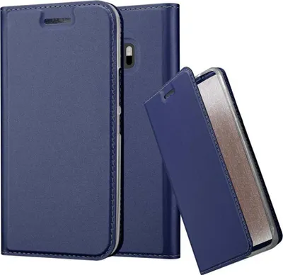 Produktbild von Cadorabo Handyhülle für HTC ONE M10 Schutz Hülle in Blau Cover Etui Book Case Booklet
