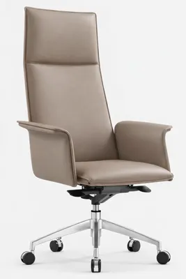 Immagine prodotto di Poltrona da ufficio ergonomica in pelle con schienale alto e braccioli
