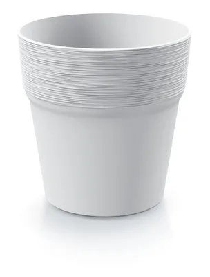 Produktbild von Prosperplast Blumentopf FURU Weiß 17,8 cm