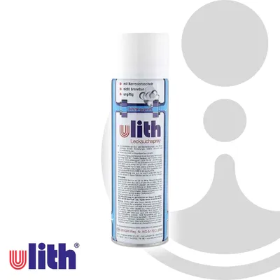 A product shot of a spray can with branding and text.